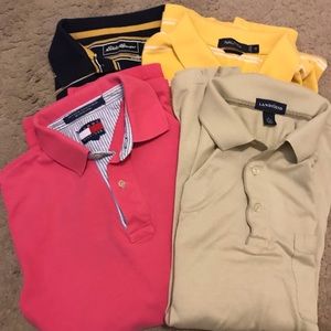 Men’s Polo Bundle, 4 Eddie Bauer/Tommy Hilfiger
